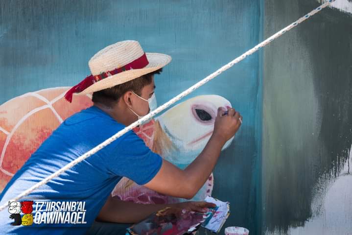 Participación en la elaboración de mural a nivel latinoamericano, con apoyo del FILAC.