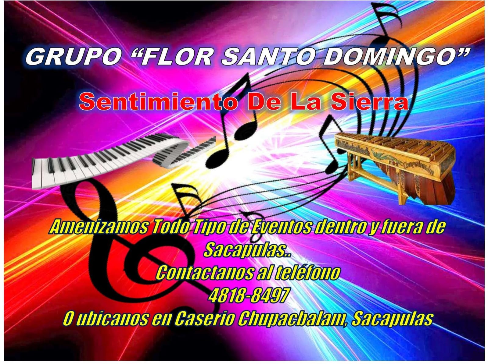Marimba Flor Santo Domingo