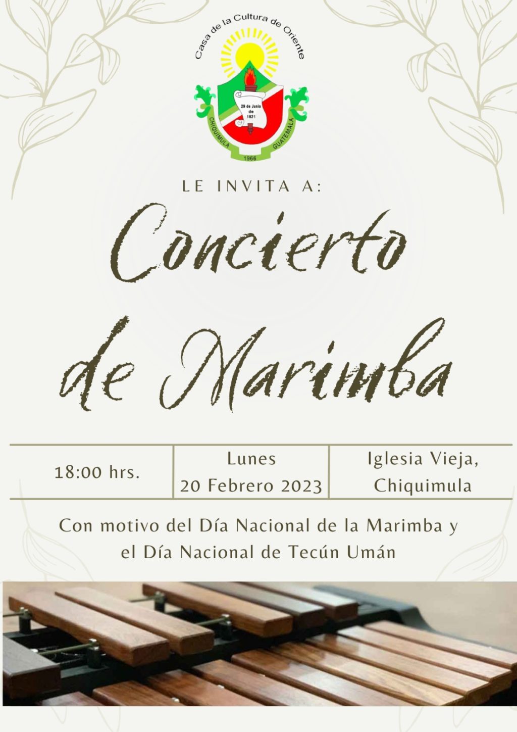 Concierto de Marimba en Chiquimula SIC