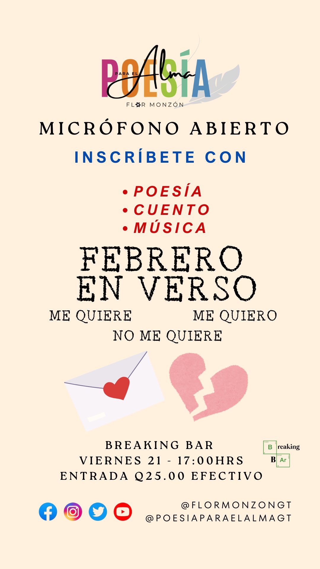 Historia instagram floreada poesía minimalista rosada negra